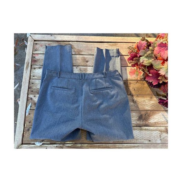 Esprit Brushed Grey High Waist Ankle Pants Trousers 4 Pocket Sz 10 - Picture 14 of 16